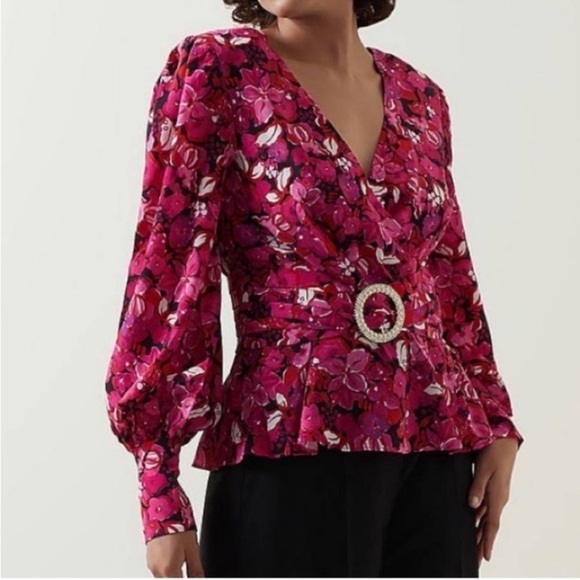 Rebecca Vallance Silk fForal Bramble Top - Picture 1 of 9